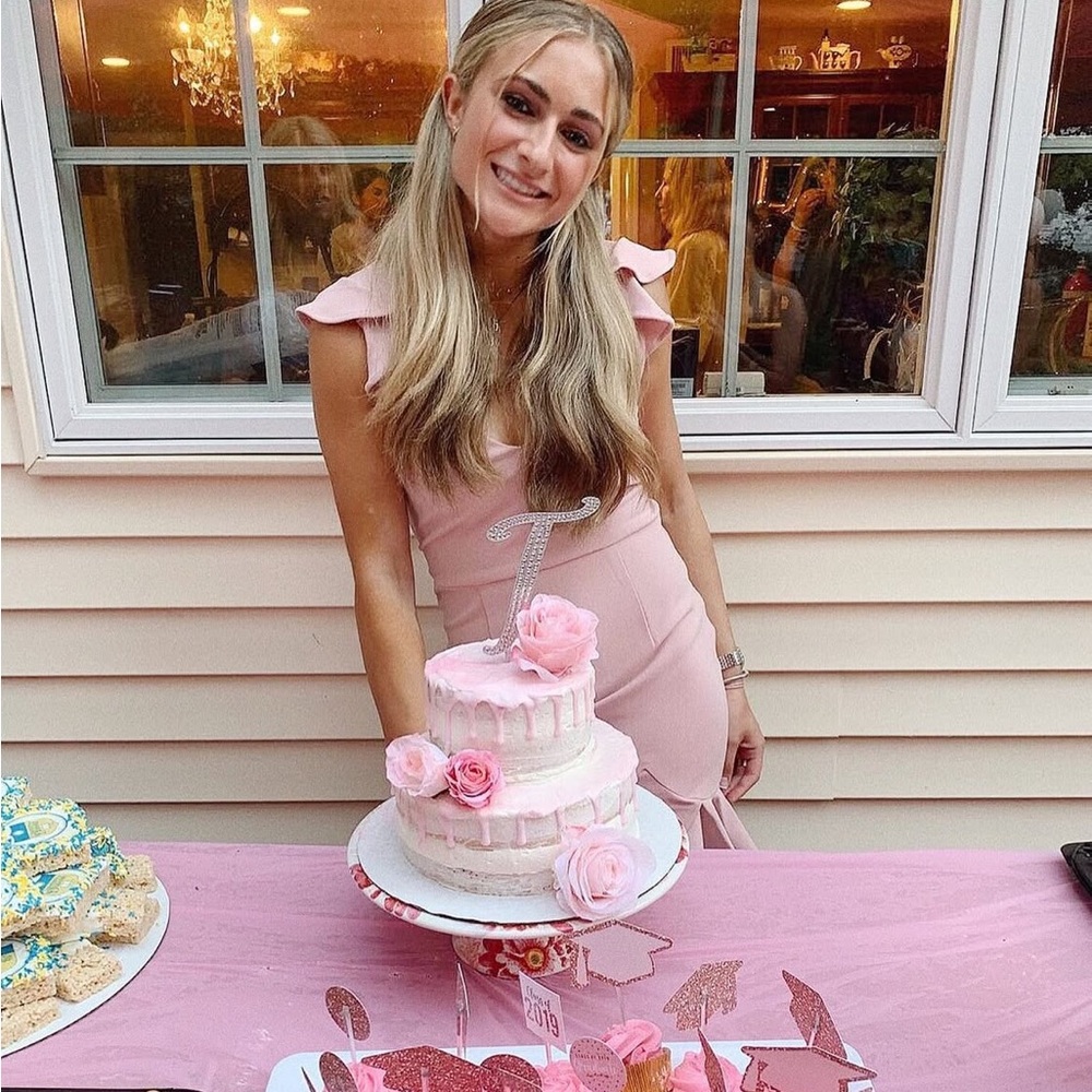 Elegant Pink Ruffle Dress
